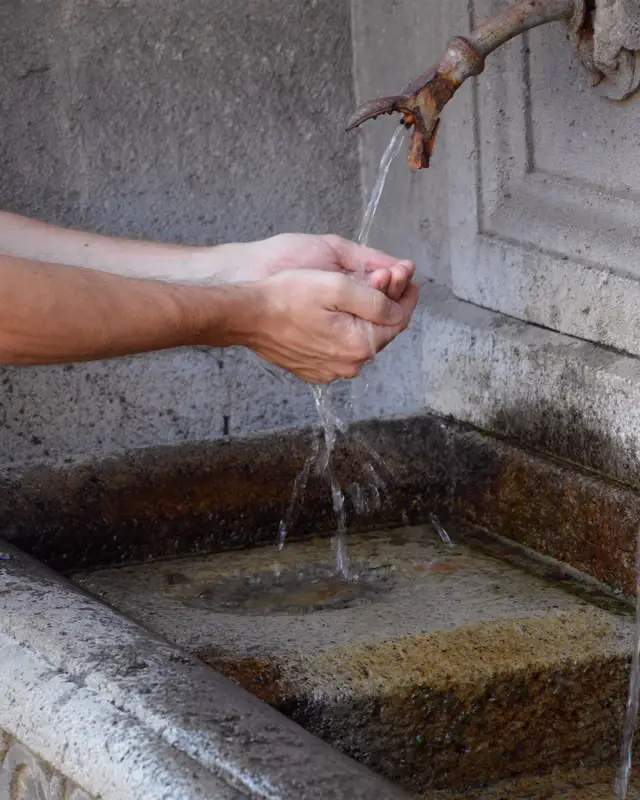 Brunnen in Santa Fiora, Maremma, Toskana