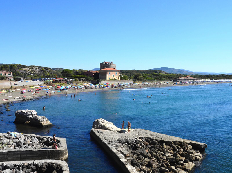 Strand von Ansedonia, Maremma, Toskana