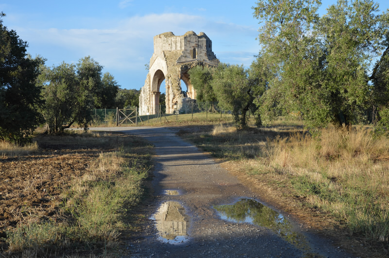 Die Ruine von San Bruzio bei Magliano in Toscana, Maremma